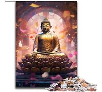 1000Pc Adults Jigsaw Puzzle Colorful Art Buddha Jigsaw Puzzles 1000 Pieces for Adults Family Interaction & Brain Challenge, Family Activity Challenge (Size 38x26cm)