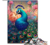 1000Pc Adults Jigsaw Puzzle Colorful Art Peacock Impossible Jigsaw Puzzles for Adults size 26x38cm Challenging Brain Teaser for Teenagers, Family Game Night Fun