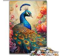 1000Pc Adults Jigsaw Puzzle Colorful Art Peacock Jigsaw Puzzles for Adults Brain-Challenging DIY Decorative Game, Family Interactive Toy size : 50x75cm