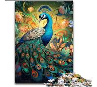 1000Pc Adults Jigsaw Puzzle Colorful Art Peacock Puzzles 1000Pieces for Adults Family Game Night, Home Decor & Brain Training Gift (Size 26x38 cm)