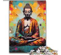 1000Pc Adults Jigsaw Puzzle Colorful Buddha Impossible Jigsaw Puzzles for Adults size 26x38cm Challenging Brain Teaser for Teenagers, Family Fun Interactive Game