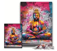 1000Pc Adults Jigsaw Puzzle Colorful Buddha Jigsaw Puzzles for Adults 50x75 cm Perfect for Family Fun on Christmas, Thanksgiving, Birthdays & Easter