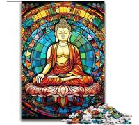 1000Pc Adults Jigsaw Puzzle Colorful Buddha Puzzles 1000Pieces for Adults Family Activity Game for Teenager, DIY Home Decor Brain Teaser Gift (Size 50x75 cm)
