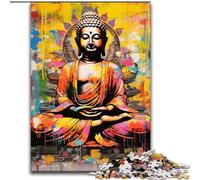 1000Pc Adults Jigsaw Puzzle Colorful Buddha Puzzles 1000Pieces for Adults Family Game Night, Home Decor & Brain Training Gift (Size 50x75 cm)