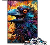 1000Pc Adults Jigsaw Puzzle Colorful Crow Impossible Jigsaw Puzzles for Adults size50x75cm Challenging Brain Teaser for Teenagers, Family Game Night Fun