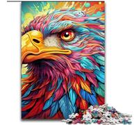 1000Pc Adults Jigsaw Puzzle Colorful Eagle 1000Piece Puzzle Gift DIY Fun Suitable for Home Living Room Office Decoration (Size 50x75 cm)