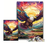 1000Pc Adults Jigsaw Puzzle Colorful Eagle Puzzles for Adults 50x75 cm Educational Brain Teaser, Artistic Home & Office Decor, 14+ Age