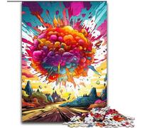 1000Pc Adults Jigsaw Puzzle Colorful Explosion Puzzle 1000Pieces Jigsaw Family Activity Game, Home Decor Wall Art (Size 50x75 cm)