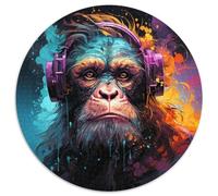1000Pc Adults Jigsaw Puzzle Colorful Monkey Difficult Puzzles for Adults Family Interactive Game,Craft Gift with Colorful Artwork (67.5x67.5cm)
