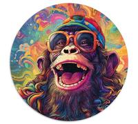 1000Pc Adults Jigsaw Puzzle Colorful Monkey Paper Puzzles for Birthdays, Christmas, Halloween, Thanksgiving, Easter (67.5x67.5cm)