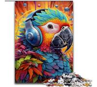 1000Pc Adults Jigsaw Puzzle Colorful Parrot 1000 Pieces Puzzles for Adults Family Interactive Game, Brain Teaser Gift, Educational Toy 26x38cm