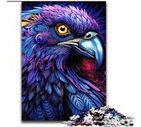 1000Pc Adults Jigsaw Puzzle Colorful Parrot Made of Wood, for Teenagers Age Group 14+, Home Decor 50x75cm Educational & Fun Indoor Game for Home Decor