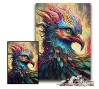 1000Pc Adults Jigsaw Puzzle Colorful Peacock Jigsaw Puzzles for Adults 26x38 cm Perfect for Family Fun on Christmas, Thanksgiving, Birthdays & Easter