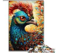 1000Pc Adults Jigsaw Puzzle Colorful Peacock Puzzle 1000Pieces Jigsaw Family Activity Game, Home Decor Wall Art (Size 26x38 cm)