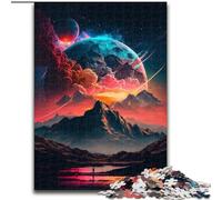 1000Pc Adults Jigsaw Puzzle Colorful Planet Mountains Jigsaw Puzzles size 50x75cm for Parents, Lovers, Friends - Age 14+