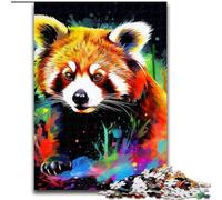1000Pc Adults Jigsaw Puzzle Colorful Red Panda 1000 Piece Jigsaw for Birthdays, Holidays & Home Decor (Szie 50x75cm)