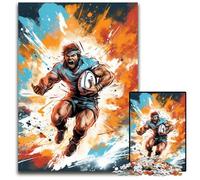 1000Pc Adults Jigsaw Puzzle Colorful Rugby Impossible Jigsaw Puzzles for Adults Perfect Home Or Office Decor, Ideal 26X38CM/10.23x14.96inch