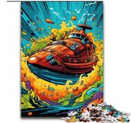 1000Pc Adults Jigsaw Puzzle Colorful Submarine 1000 Pieces Puzzles for Adults Family Interactive Game, Brain Teaser Gift, Educational Toy 50x75cm