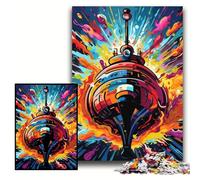 1000Pc Adults Jigsaw Puzzle Colorful Submarine Difficult Puzzles for Adults 50x75 cm Brain Challenge Gift, Educational Activity for Teenagers