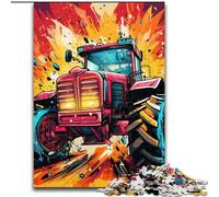 1000Pc Adults Jigsaw Puzzle Colorful Tractor Puzzles 1000Pieces for Adults Family Activity Game for Teenager, DIY Home Decor Brain Teaser Gift (Size 50x75 cm)