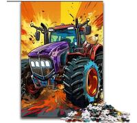 1000Pc Adults Jigsaw Puzzle Colorful Tractor Puzzles 1000Pieces for Adults Family Game Night, Home Decor & Brain Training Gift (Size 50x75 cm)