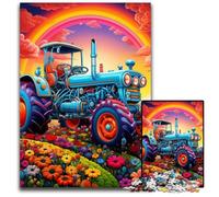 1000Pc Adults Jigsaw Puzzle Colorful Tractor Puzzles for Adults Educational Toy for Teenagers, Home Office Decor 26X38CM/10.23x14.96inch