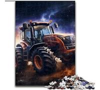 1000Pc Adults Jigsaw Puzzle Colorful Tractor Wooden Jigsaw Family Interaction & Fun Gift, Vibrant Abstract Design (Size 50x75 cm)