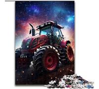 1000Pc Adults Jigsaw Puzzle Colorful Tractor Wooden Puzzles Gift DIY Fun Suitable for Home Living Room Office Decoration (Size 50x75 cm)