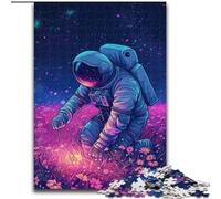 1000Pc Adults Jigsaw Puzzle Colourful Astronauts Jigsaw Puzzles Made of cardboard,Family Interaction & Brain Challenge, Family Activity Challenge 1000pcs(26x38cm)