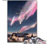 1000Pc Adults Jigsaw Puzzle Colourful Dream Clouds Jigsaw Puzzles Made of Wood,Perfect for Halloween, Christmas, Birthday Gift 1000pcs(50x75cm)