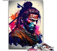 1000Pc Adults Jigsaw Puzzle Colourful Japanese Ninja Wooden Jigsaw Puzzles DIY Home Decor Brain Teaser Game for Teenagers size 50x75cm