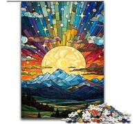 1000Pc Adults Jigsaw Puzzle Colourful Mount Fuji Japan Jigsaw Puzzle Made of cardboard,Perfect for Teenagers & Collectors, Ideal Home Decor & Travel Gift 1000pcs(26x38cm)