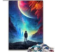 1000Pc Adults Jigsaw Puzzle Colourful Planet Jigsaw Puzzle Made of Wood,Perfect for Teenagers & Collectors, Ideal Home Decor & Travel Gift 1000pcs(50x75cm)