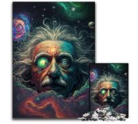 1000Pc Adults Jigsaw Puzzle Cosmic Genius Wooden Jigsaw Puzzles for Adults for Teenagers, Family Game Night, Brain-Challenging Gift Idea 50x75CM/19.68x29.52inch