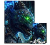 1000Pc Adults Jigsaw Puzzle Cosmic Warrior Wolf Jigsaw Puzzles for Adults Gift for Men And Women, Daily & Special Occasion 26X38CM/10.23x14.96inch