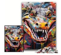 1000Pc Adults Jigsaw Puzzle Crow Graffiti 1000 Pieces Puzzles for Adults Family Interactive Game, Brain Teaser Gift, Educational Toy Size 50x75cm