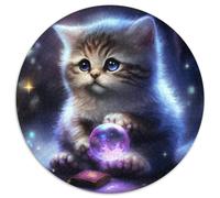 1000Pc Adults Jigsaw Puzzle Crystal Cat Impossible Jigsaw Puzzles for Adults Brain Teaser,Adult Game,Family Interactive Activity 67.5x67.5 cm