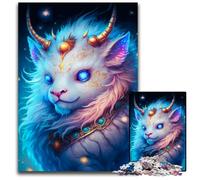 1000Pc Adults Jigsaw Puzzle Cute Dragon Baby Difficult Puzzles for Adults Ideal for Lover, Perfect Christmas, New Year, Valentine's Gift 50x75CM/19.68x29.52inch