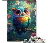1000Pc Adults Jigsaw Puzzle Cute Little Owl Jigsaw Puzzles Made of cardboard Family Activity Game for Teenager, DIY Home Decor Brain Teaser Gift size 38x26CM