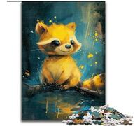1000Pc Adults Jigsaw Puzzle Cute Raccoon Baby Jigsaw Puzzle Made of cardboard,for Teenagers, Family Interactive Game, Challenge Gift 1000pcs(26x38cm)