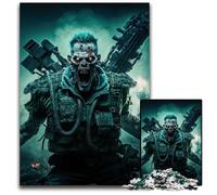1000Pc Adults Jigsaw Puzzle Dead Army Zombie Soldier Wooden Jigsaw Puzzles for Adults for Teenagers, Family Game Night, Brain-Challenging Gift Idea 50x75CM/19.68x29.52inch
