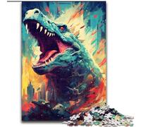 1000Pc Adults Jigsaw Puzzle Deinosuchus Beast Impossible Jigsaw Puzzles for Adults size 50x75cm Challenging DIY Brain Teaser, Perfect Family Game Or Decorative Gift