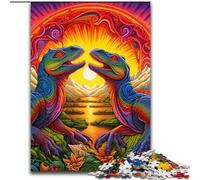 1000Pc Adults Jigsaw Puzzle Dinosaur Art Jigsaw Puzzles 1000Pieces for Adults with Family Interactive Game, for Ages 14+ (Size 26x38 cm)