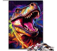 1000Pc Adults Jigsaw Puzzle Dinosaur Art Jigsaw Puzzles size : 50x75cm for Teenager & Families, Perfect DIY Decor & Brain-Teasing Challenge