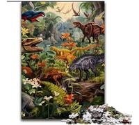 1000Pc Adults Jigsaw Puzzle Dinosaur World Jigsaw Puzzle Made of cardboard,Interactive Family Game, DIY Home Decor, Challenging Brain Teaser Gift 1000pcs(26x38cm)
