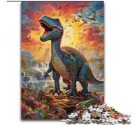1000Pc Adults Jigsaw Puzzle Dinosaur World Jigsaw Puzzles Made of cardboard,Family Interaction & Brain Challenge, Family Activity Challenge 1000pcs(26x38cm)