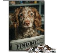 1000Pc Adults Jigsaw Puzzle Dog Reading Newspaper Puzzles for Adults Home Decor & Interactive Family Game, (Size 26x38cm)