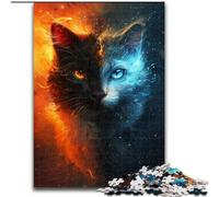 1000Pc Adults Jigsaw Puzzle Dream Cats Jigsaw Puzzle Made of cardboard,Perfect for Teenagers & Collectors, Ideal Home Decor & Travel Gift 1000pcs(26x38cm)