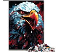 1000Pc Adults Jigsaw Puzzle Eagle Art Jigsaw Puzzle Made of cardboard,Challenging DIY Brain Teaser, Interactive Family Game 1000pcs(26x38cm)
