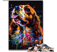 1000Pc Adults Jigsaw Puzzle English Cocker Spaniel Dog Art 1000Pc Adults Jigsaw Puzzle Educational & Fun Indoor Game for Home Decor (Size 26x38cm)